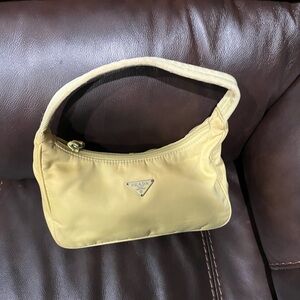 Prada nylon bag yellow